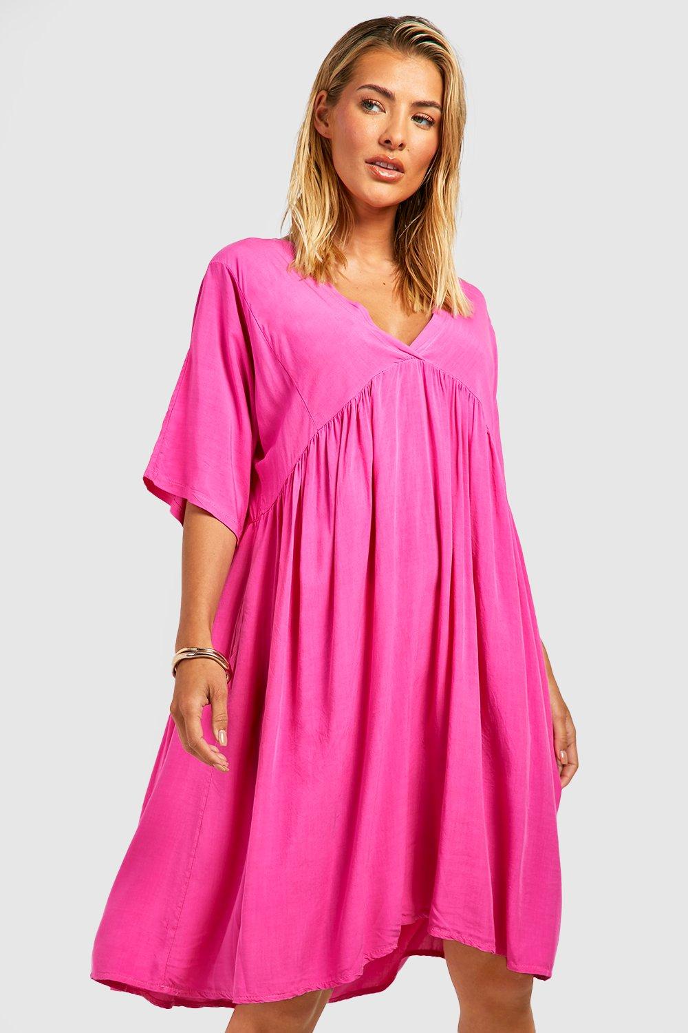 Boohoo Cover-Up Strand Zonnejurk, Pink