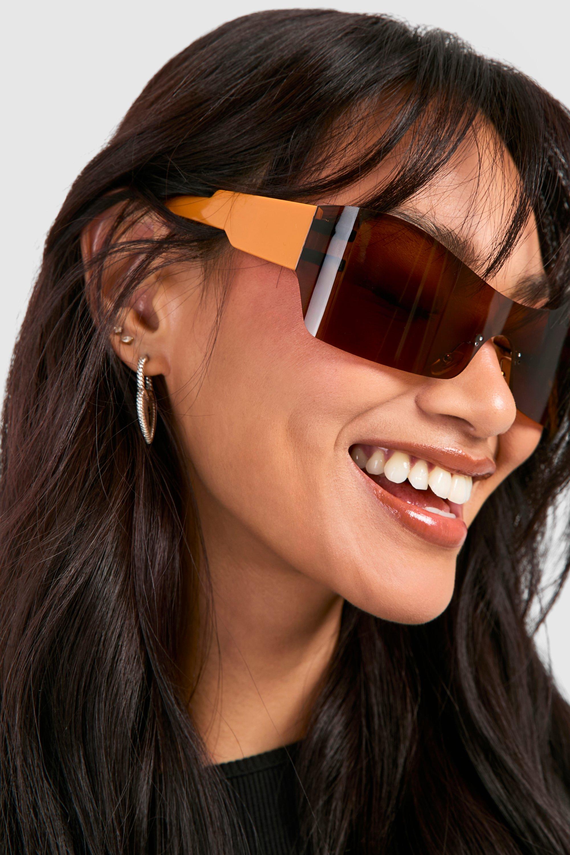 Image of Orange Visor Sunglasses, Arancio