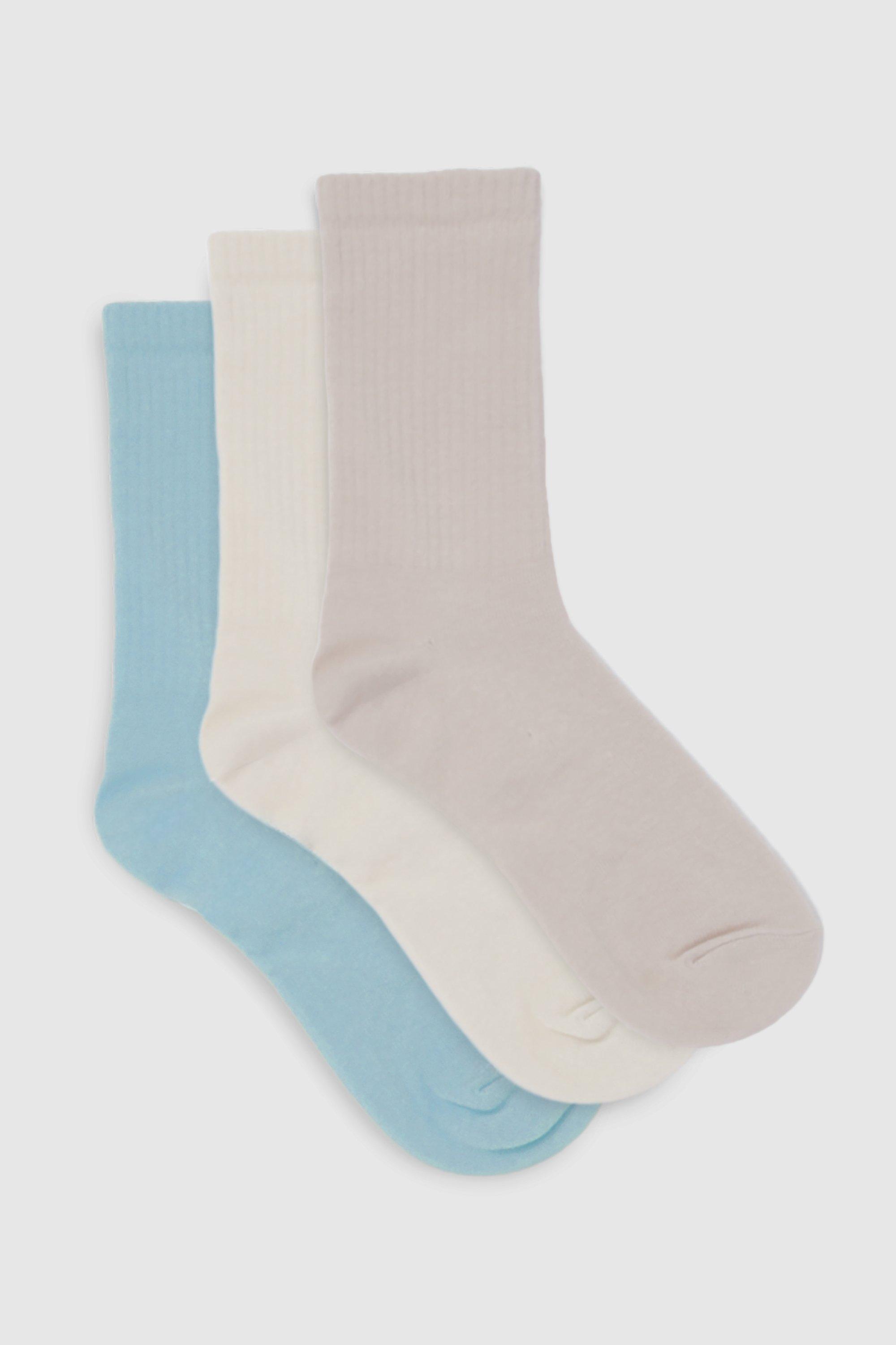 Image of Blue 3 Pack Socks, Multi