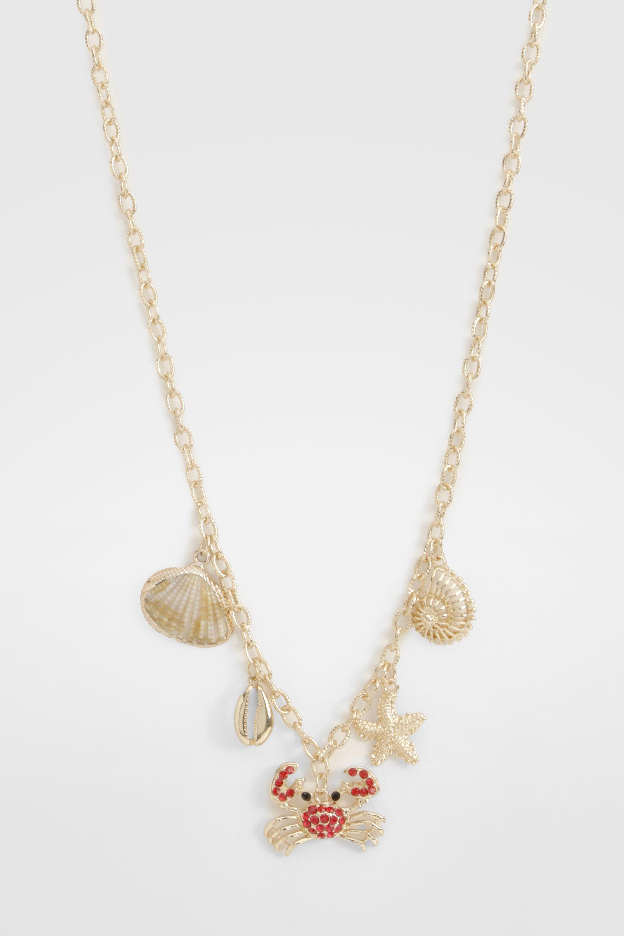 Image of Sea Charm Necklace, Metallics
