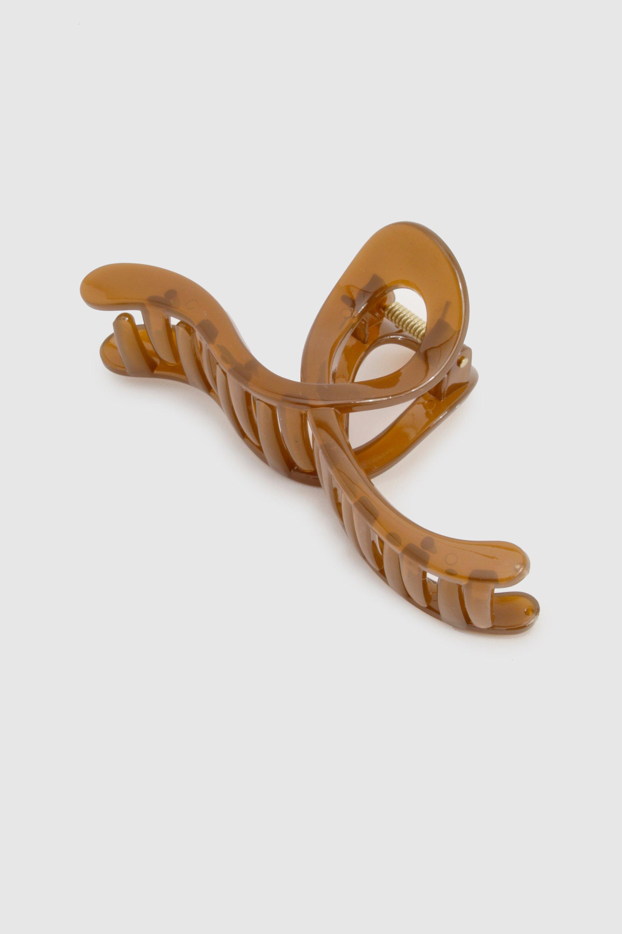 Image of Twist Acrylic Claw Clip, Brown