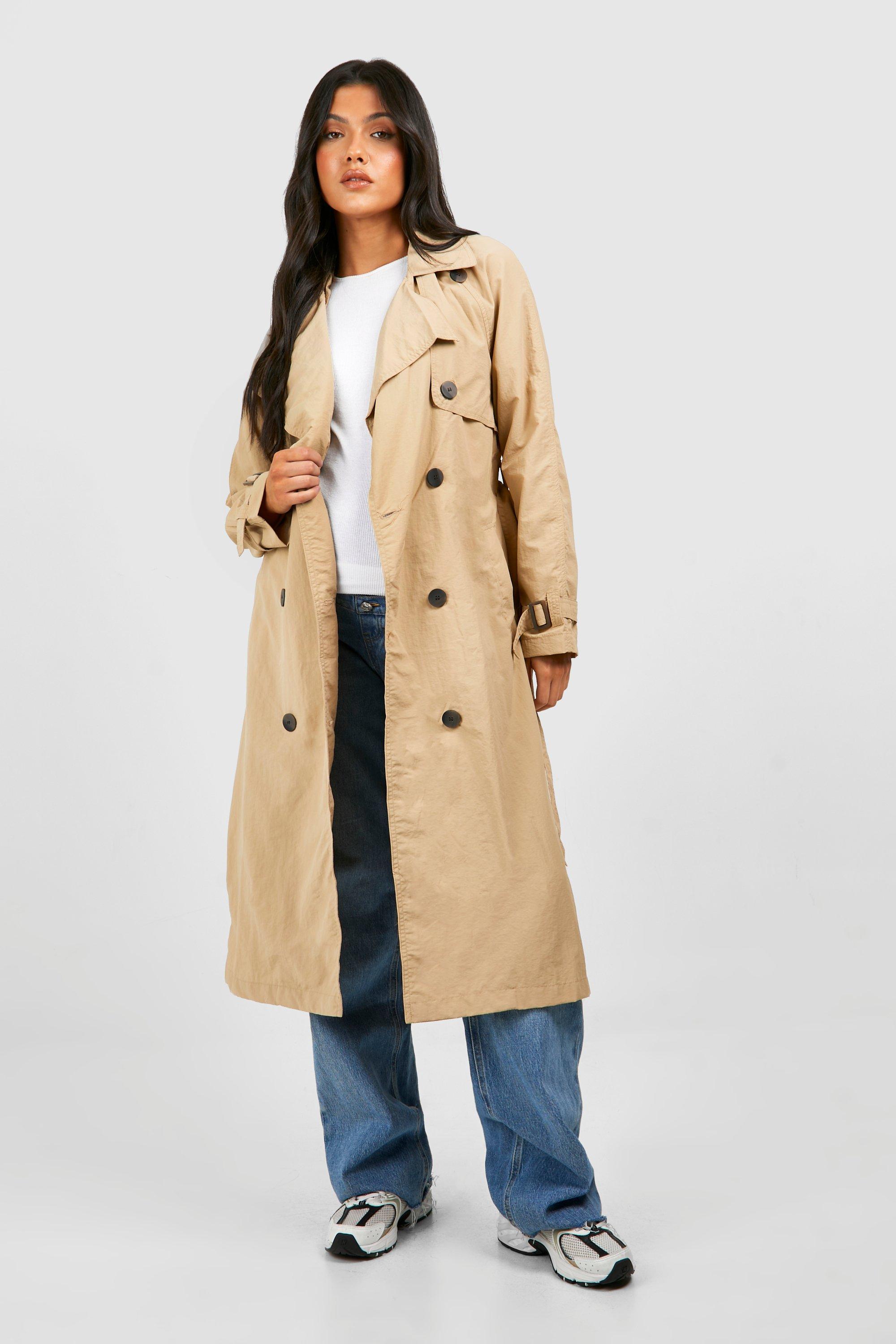 Image of Maternity Belted Trench Coat, Beige