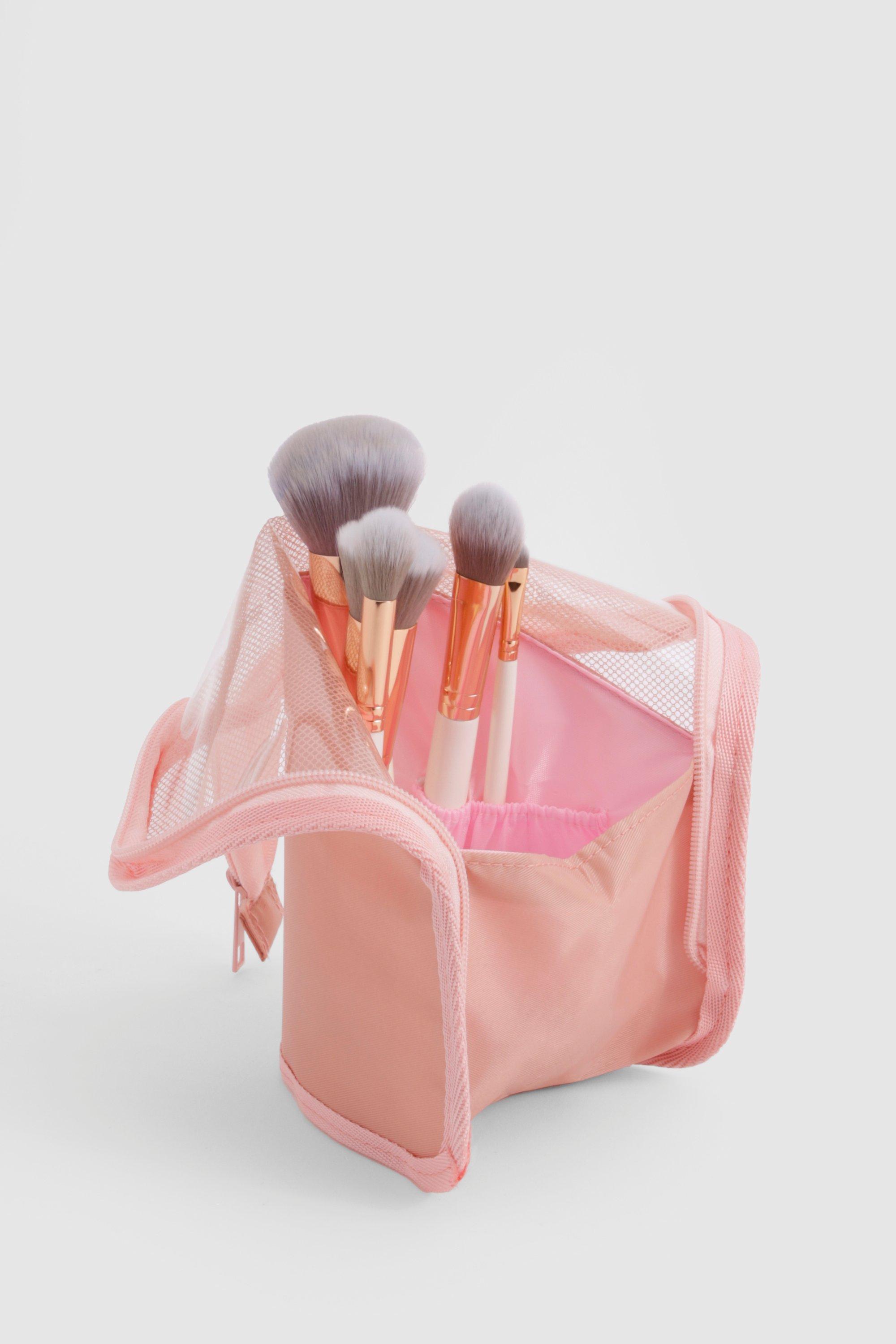 Image of Makeup Brush Travel Organiser, Pink