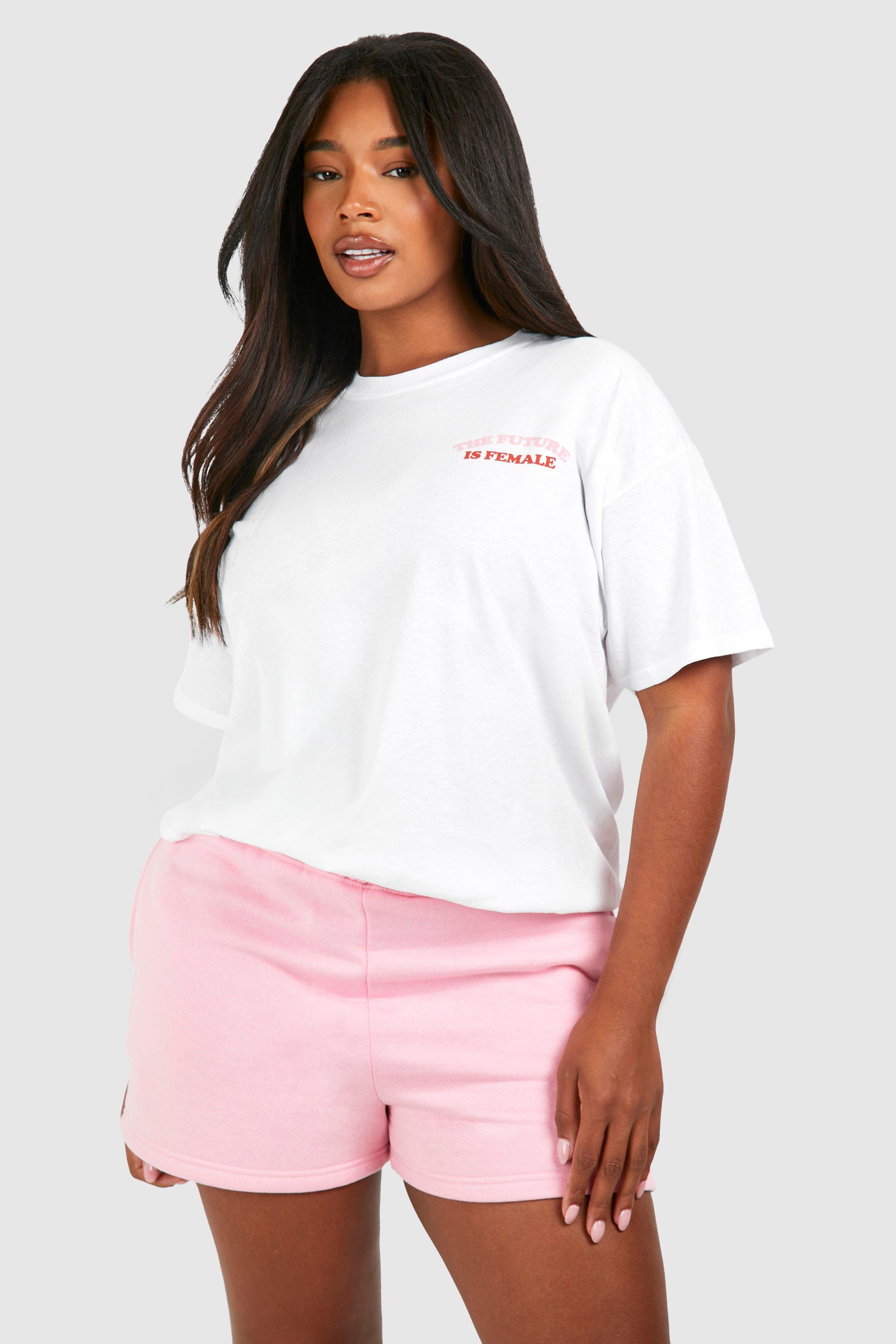 Image of Plus Female Is Future T-shirt, Bianco