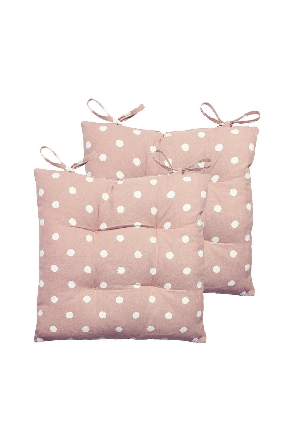 Picture of Polka Dot Blush Seat Pads 2 Pack