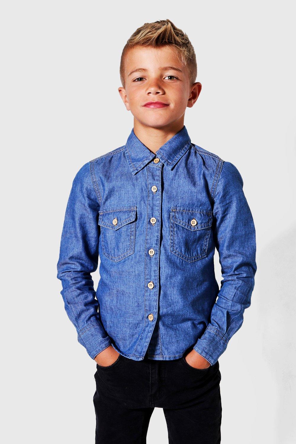 what to wear with denim shirt male