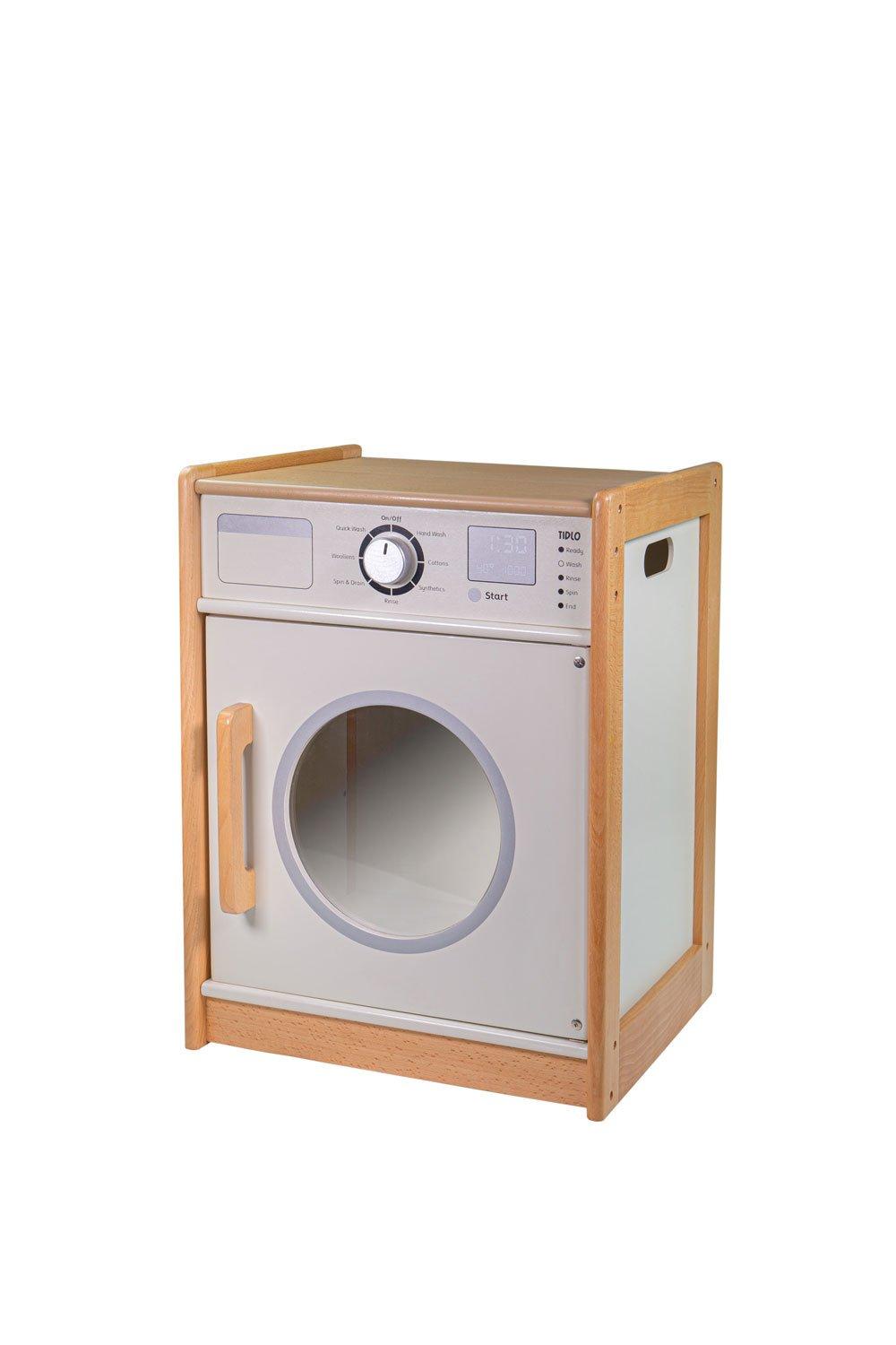 Tidlo Wooden Toy Washing Machine|beige