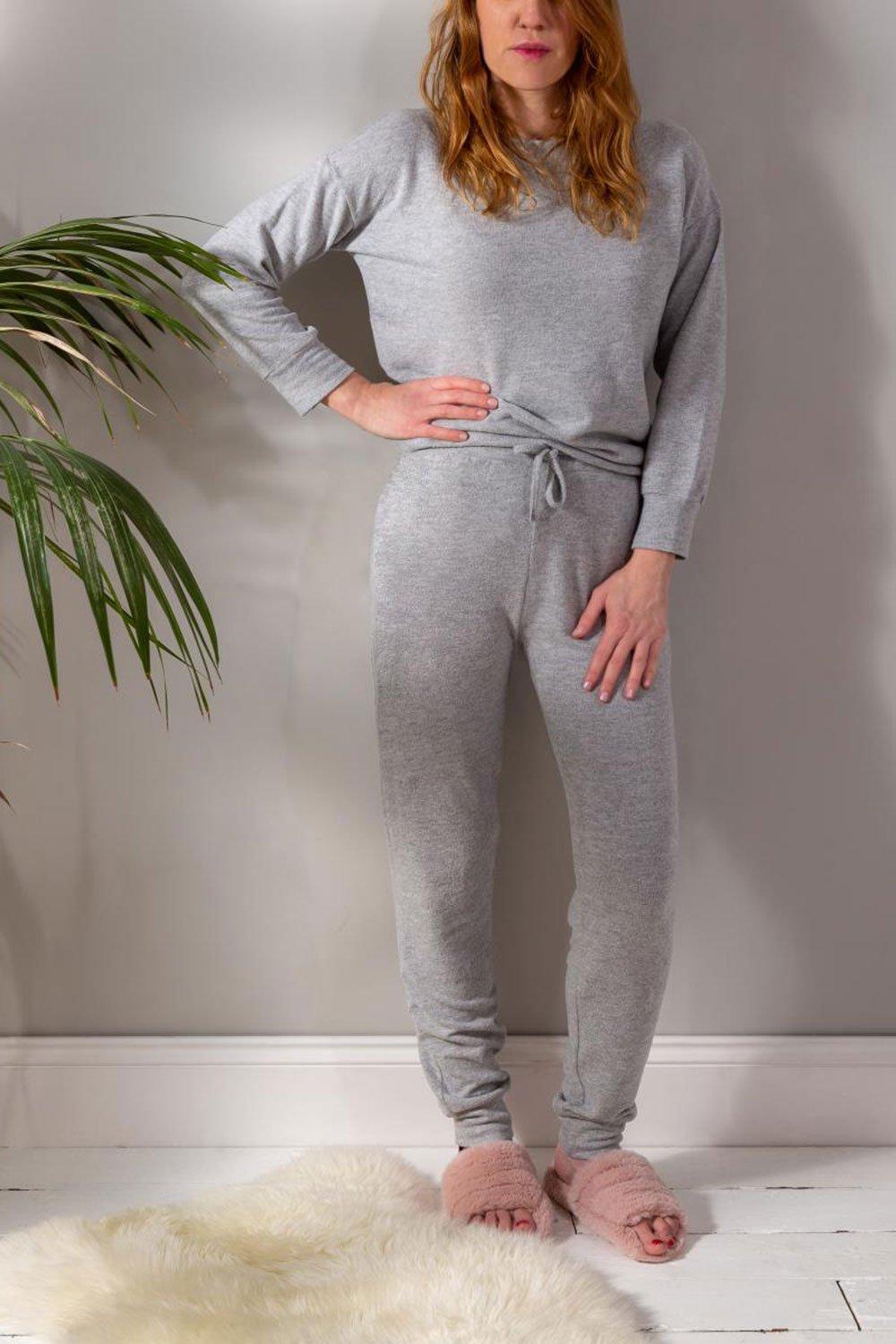 Totes Women's Loungewear Pyjama Set|Size: 16-18|grey