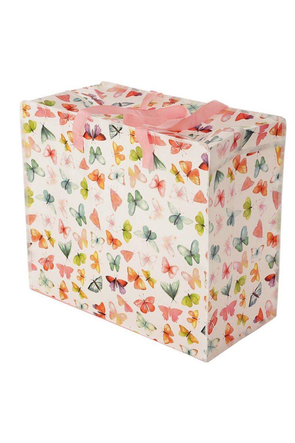 Puckator Butterfly House Laundry Storage Bag|pink