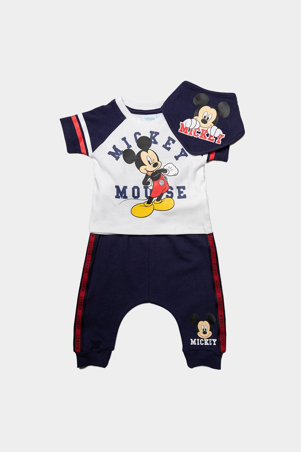Disney Baby Boy's Mickey Mouse Sporty 3-Piece Outfit|Size: 6-12 m|blue
