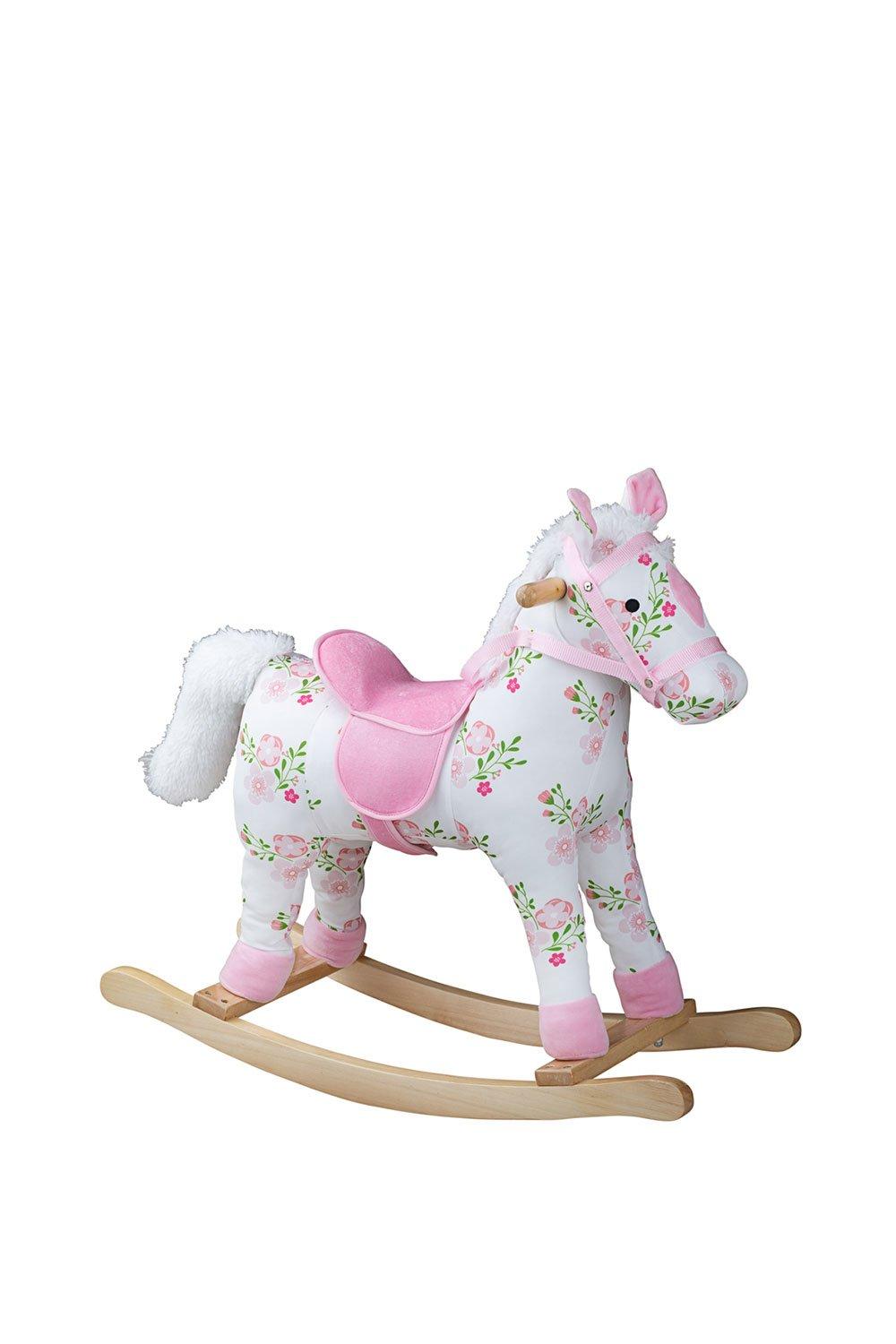 Bigjigs Toys 'Floral' Rocking Horse|pink