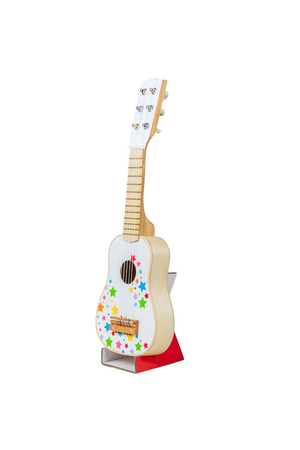 Bigjigs Toys 'Stars' Acoustic Guitar|white