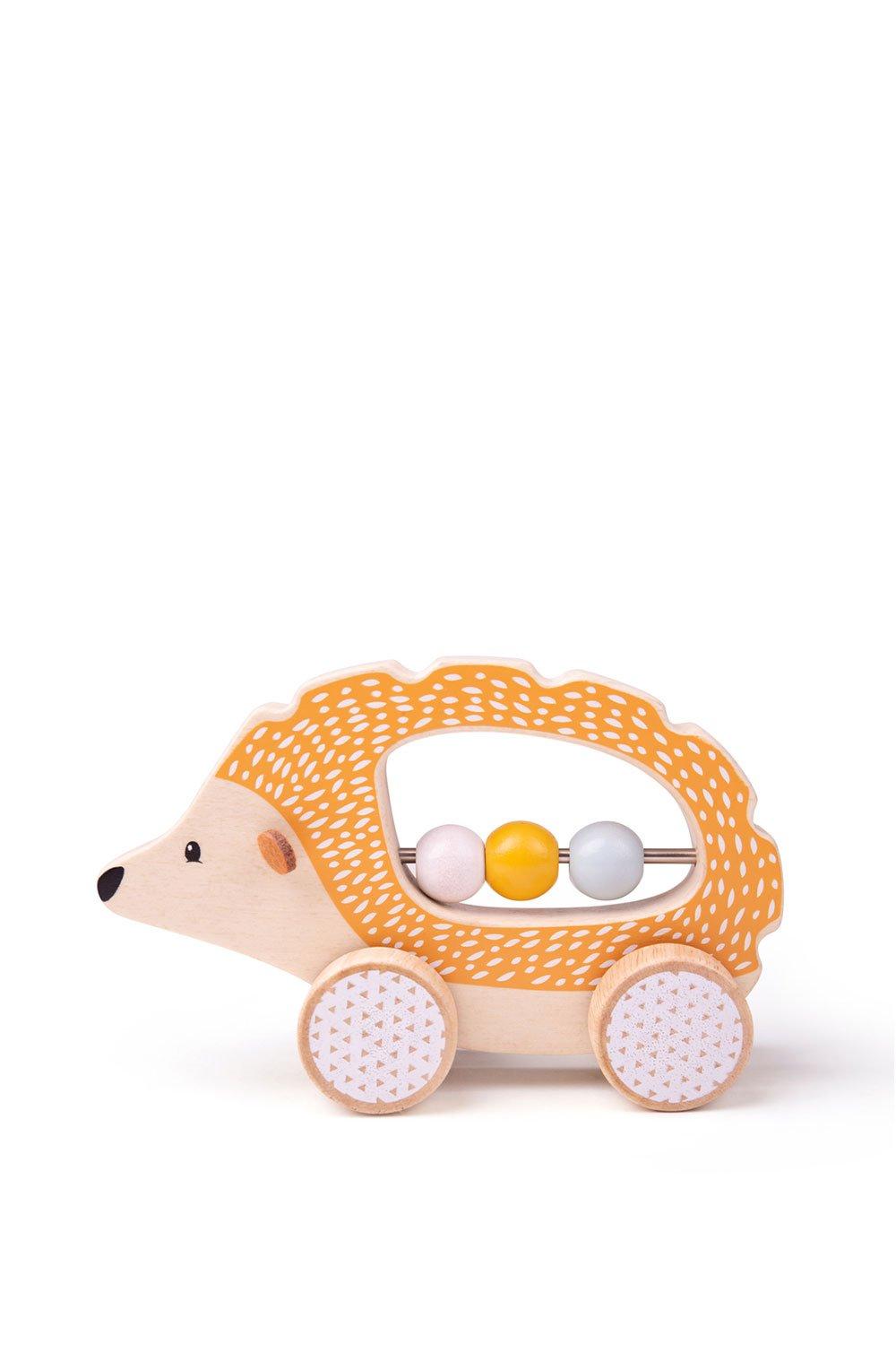 Bigjigs Toys Push Along Hedgehog|pale orange