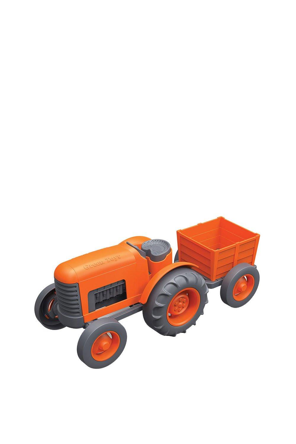 Green Toys Tractor Toy|orange