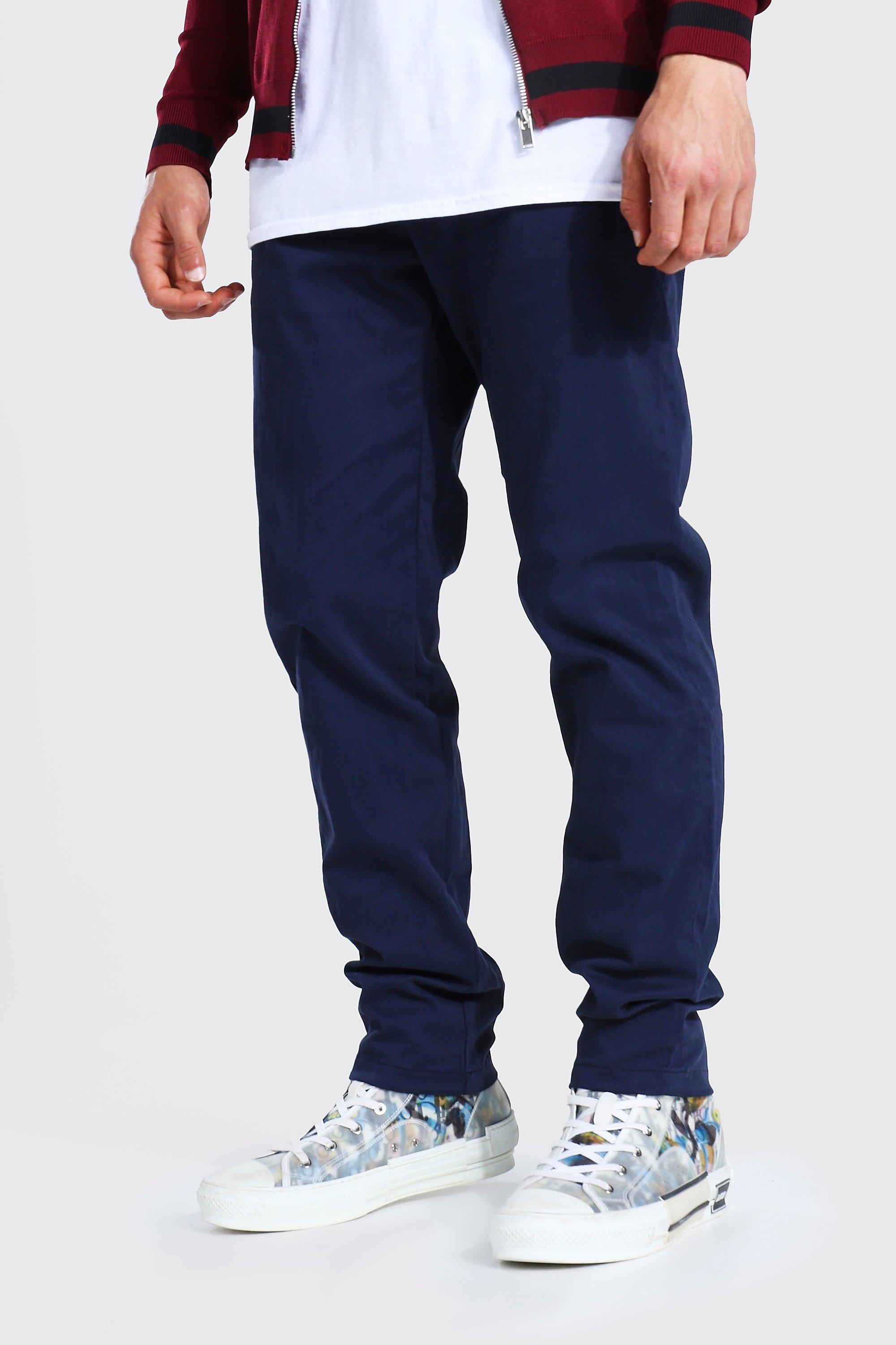 pantalon chino skinny homme - bleu - 28, bleu