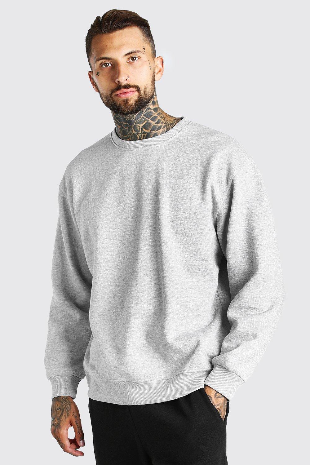 mens oversized crew neck