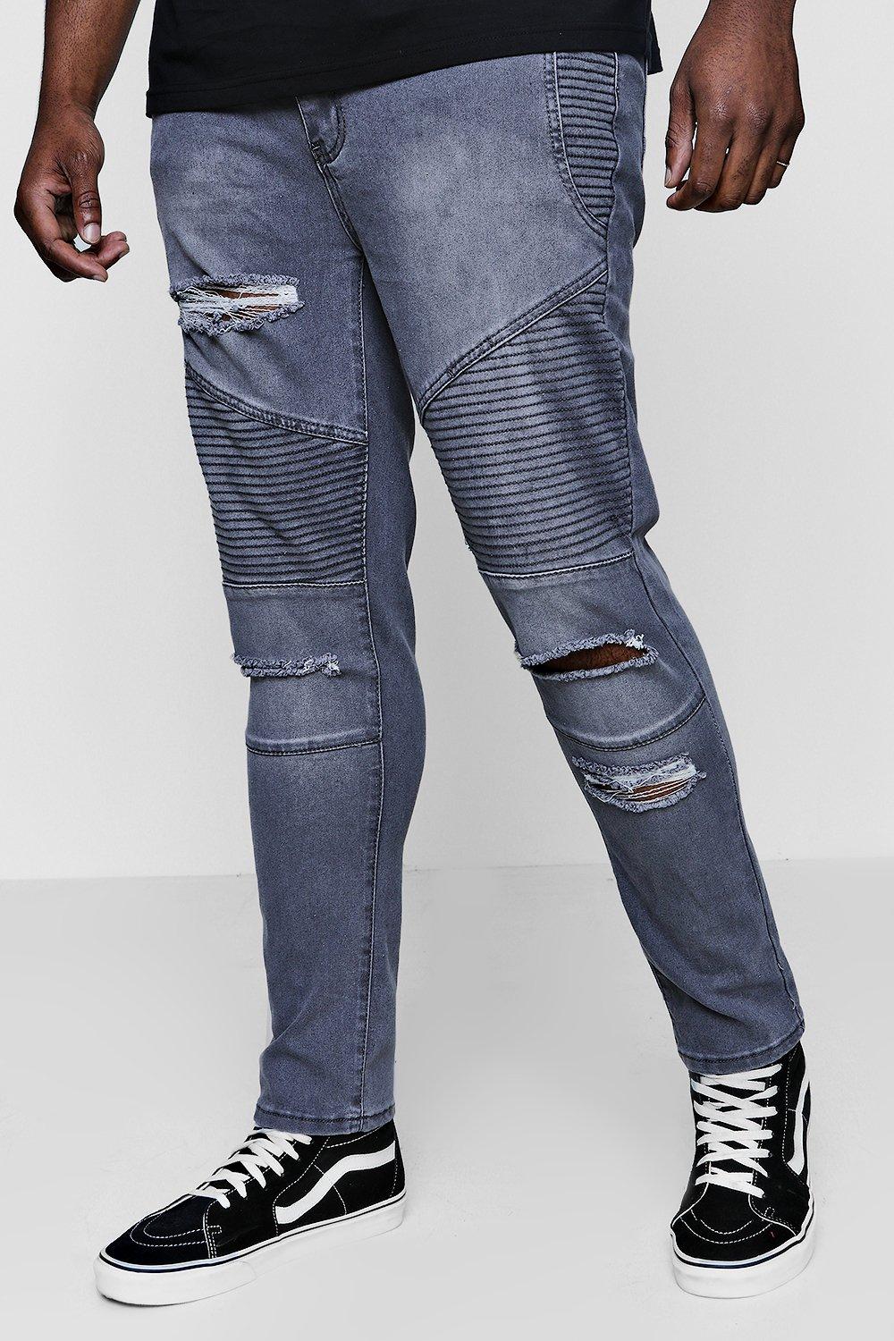 skinny fit ripped jeans