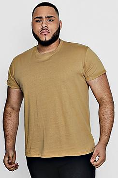 Big And Tall T-Shirt with Rolled Sleeves