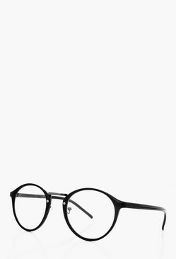 Clear Lense Round Frame Glasses