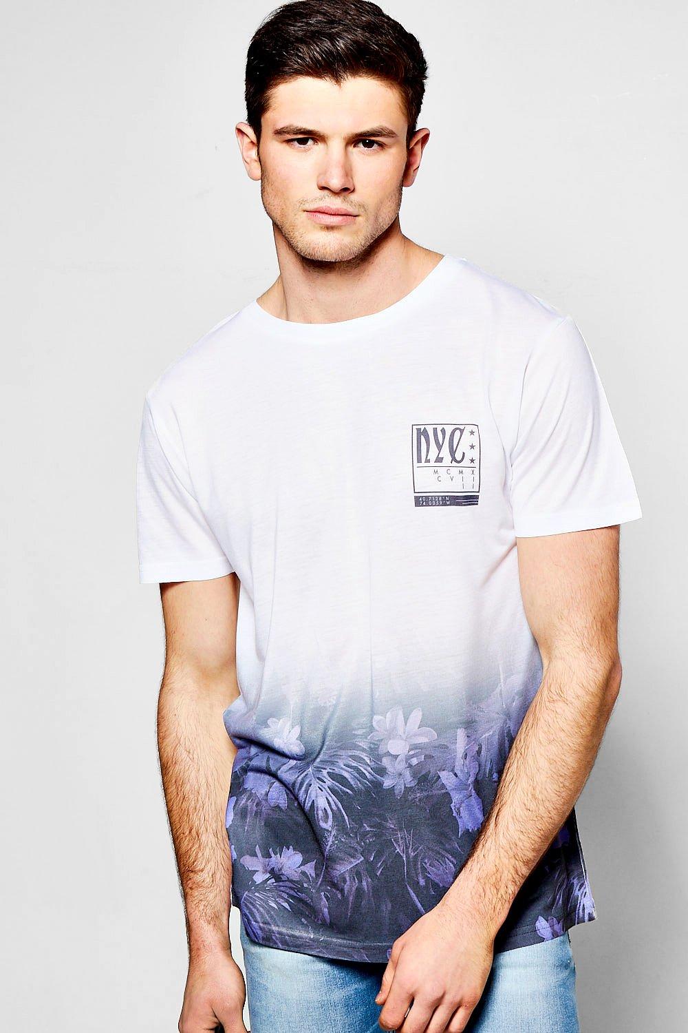 NYC Faded Floral T Shirt