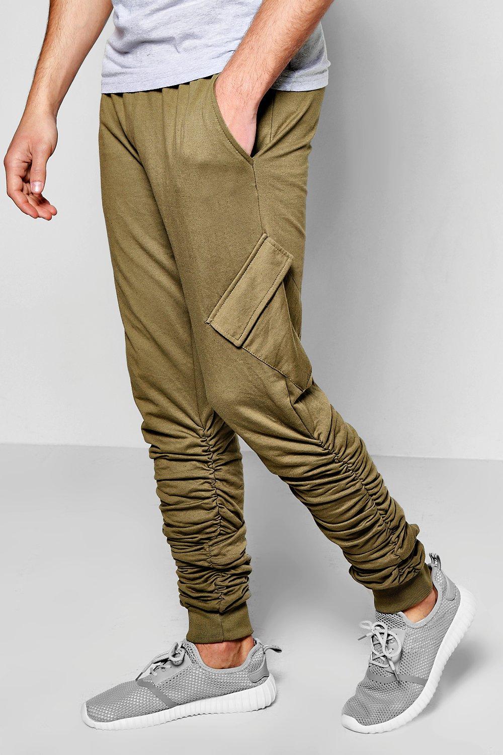 Twisted Ruched Cargo Jogger