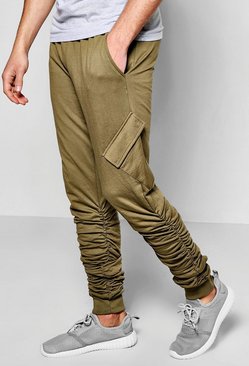 Twisted Ruched Cargo Jogger