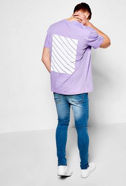 Oversized T Shirt With Back Print