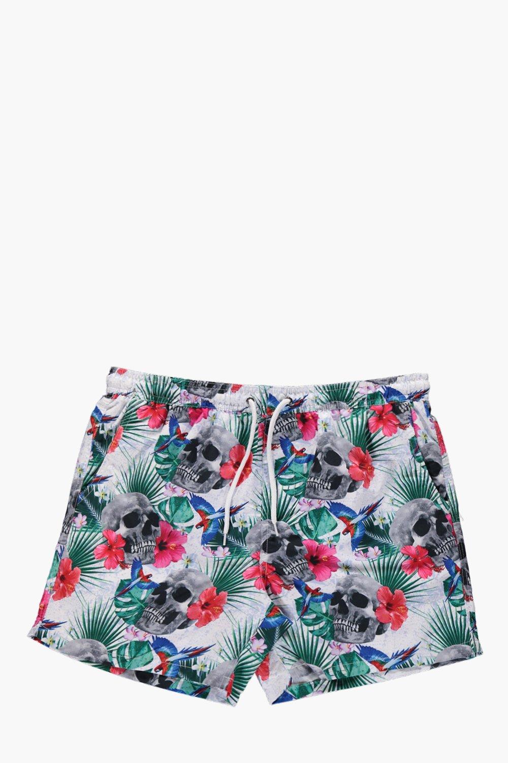 Leaf Print Swim Shorts