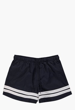 Contrast Stripe Swim Shorts