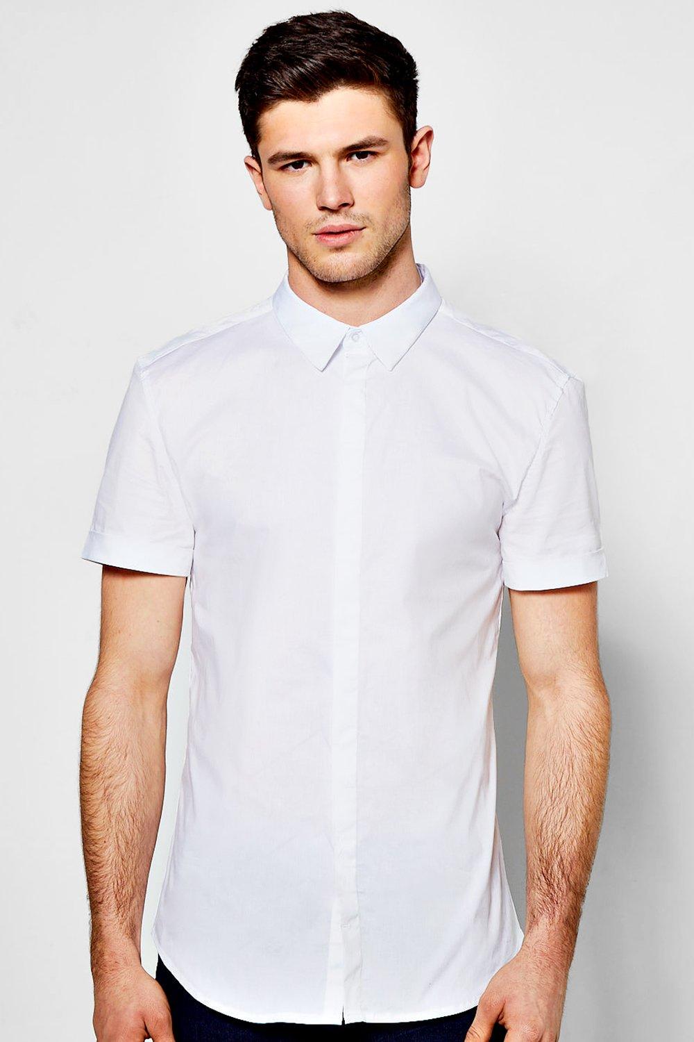Slim Fit Short Sleeve Stretch Shirt