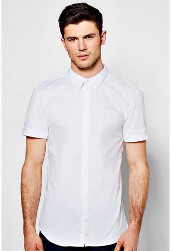 Slim Fit Short Sleeve Stretch Shirt