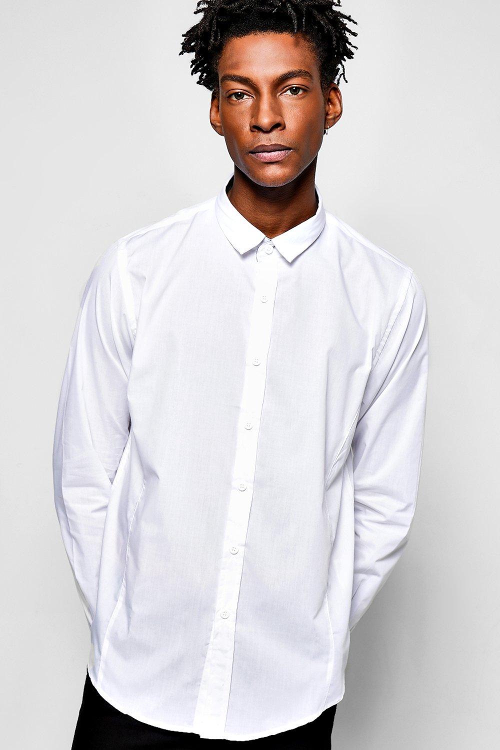 Plain Poplin Long Sleeve Shirt
