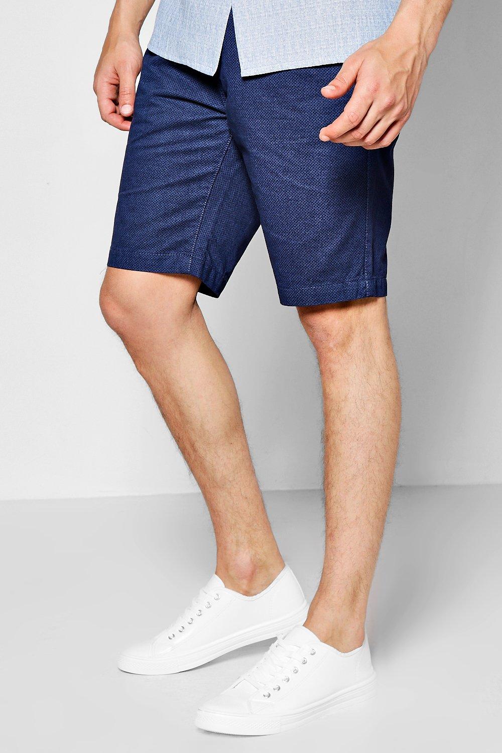 Geo Print Chino Shorts