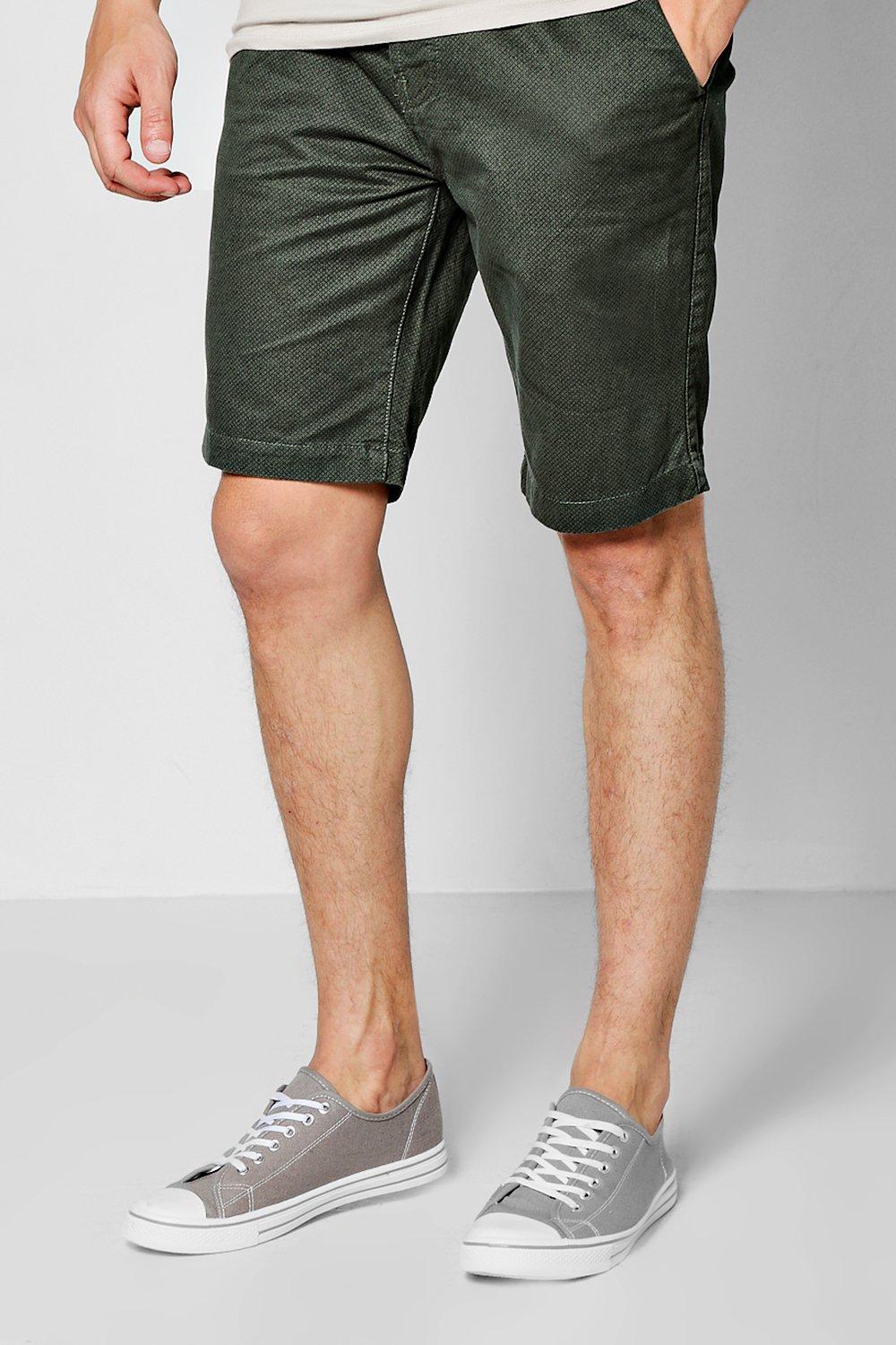 Geo Print Chino Shorts