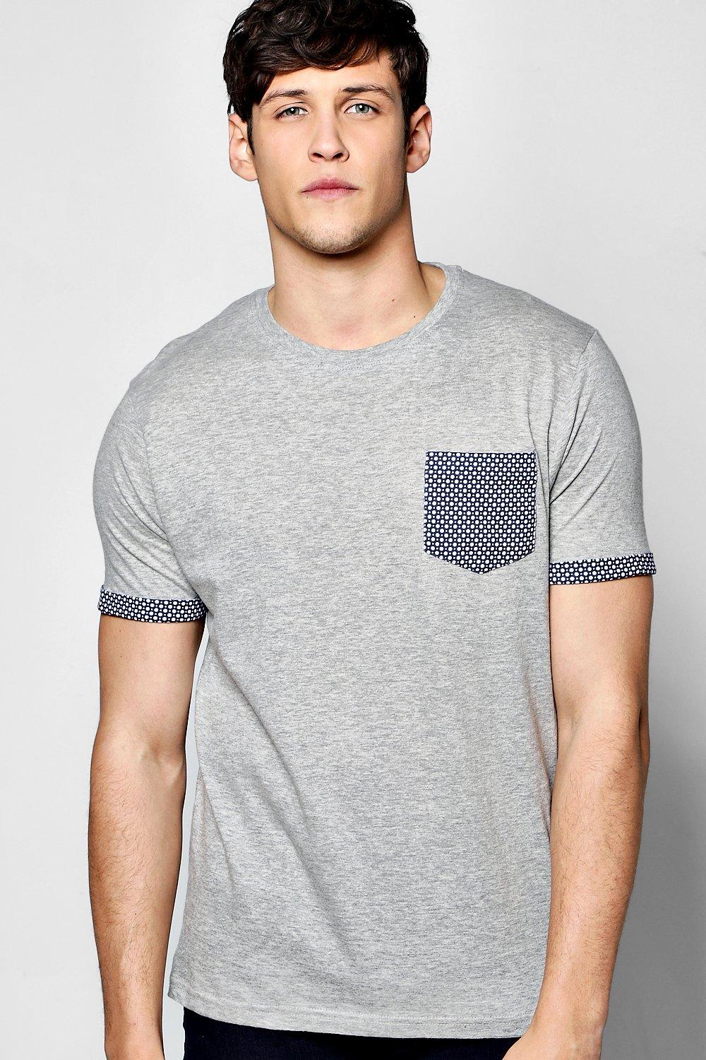 Geo Print Pocket T Shirt