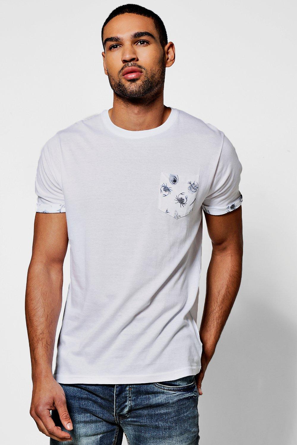 Pocket Print T shirt