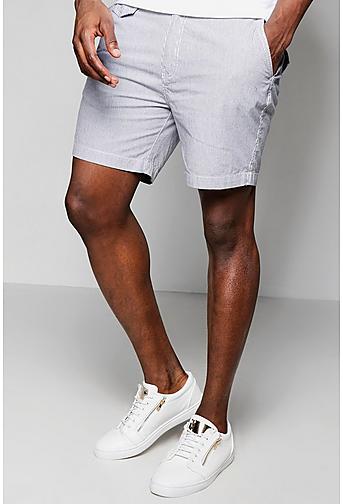 Cotton Twill Stripe Shorts