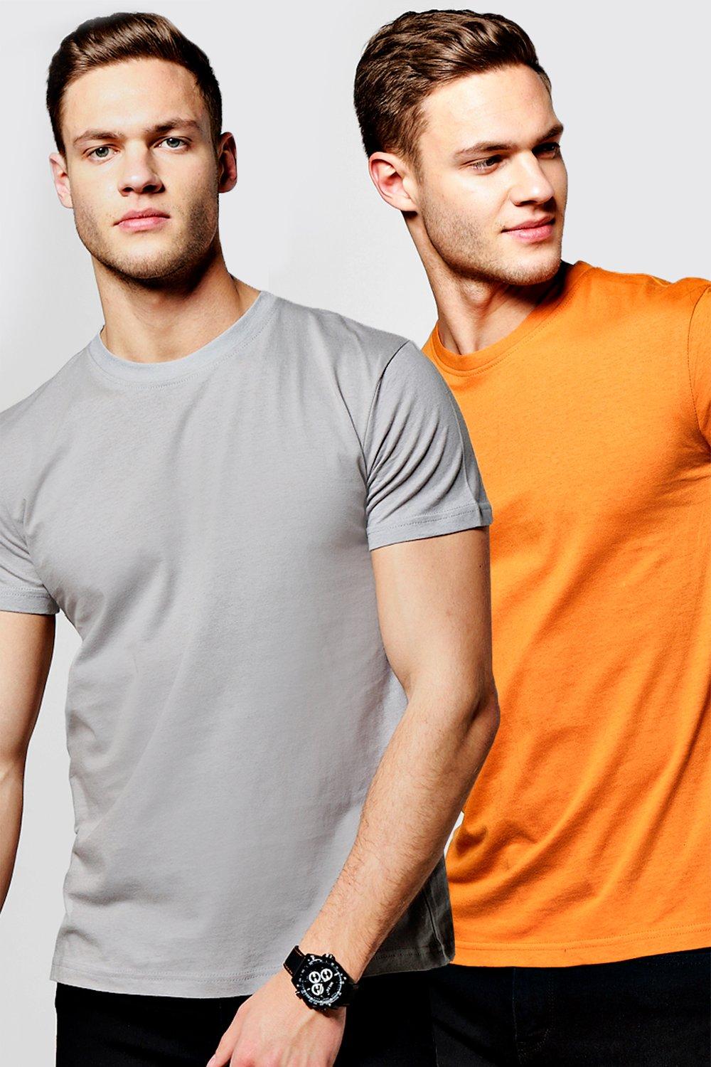 2 Pack Regular Fit Crew Neck T Shirts
