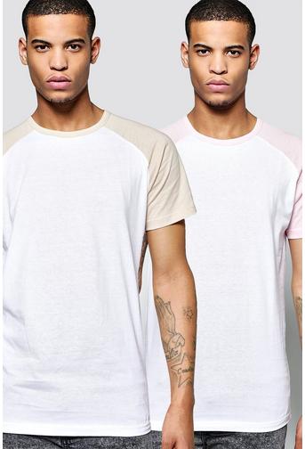 2 Pack Short Sleeve Raglan T Shirts