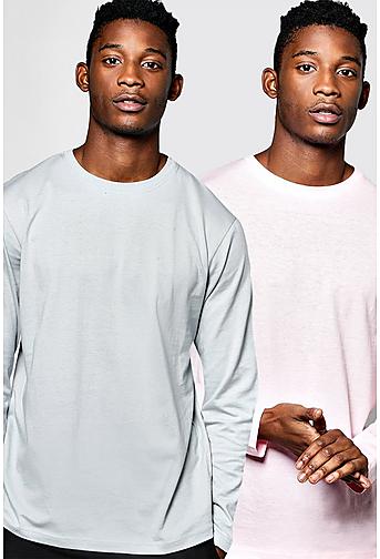 2 Pack Long Sleeve Crew T Shirts