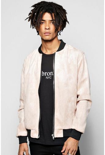 Suedette Bomber Jacket