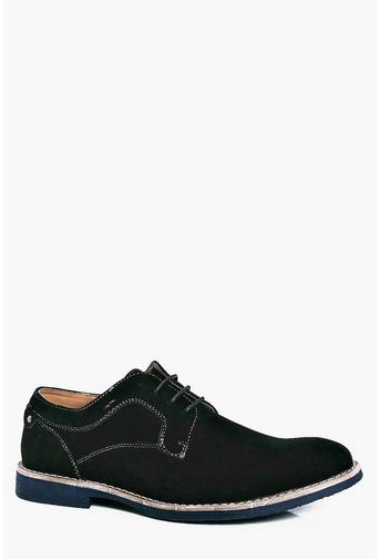 Suedette Derbie Shoes