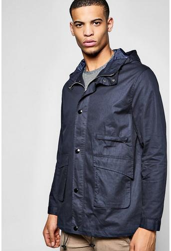 Hooded Fishtail Cotton Parka