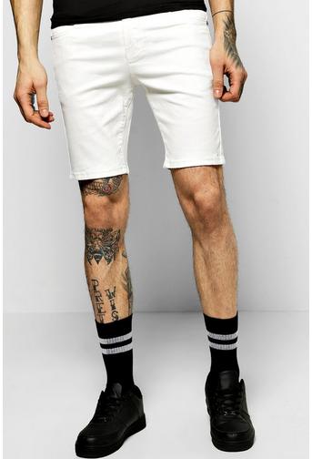 Skinny Stretch Denim Shorts