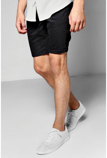 Skinny Stretch Denim Shorts