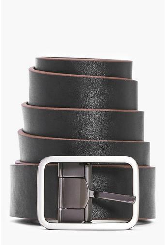 PU Reversible Belt With Matte Metal Buckle