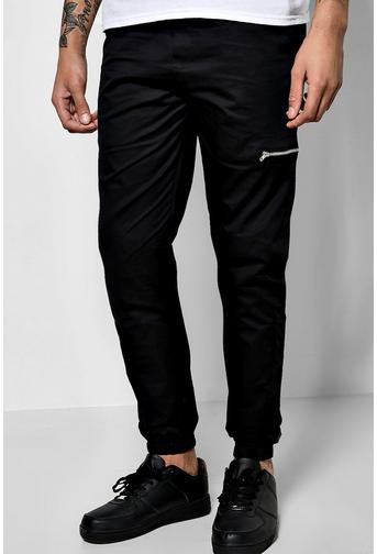 Skinny Fit Zip Utility Joggers