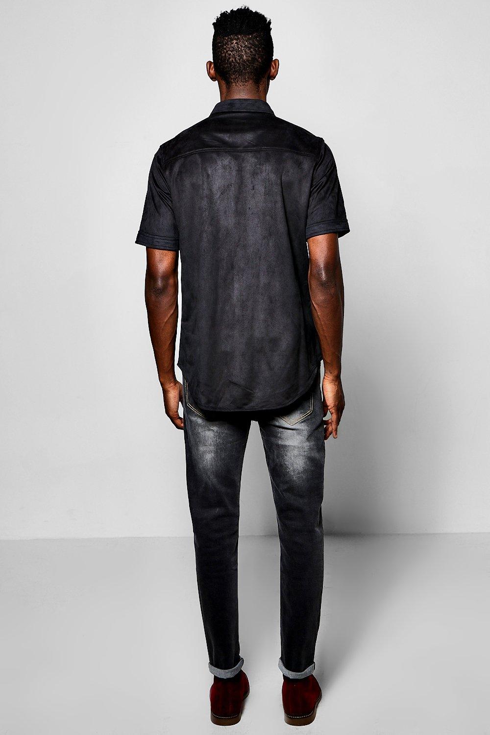 faux suede shirt