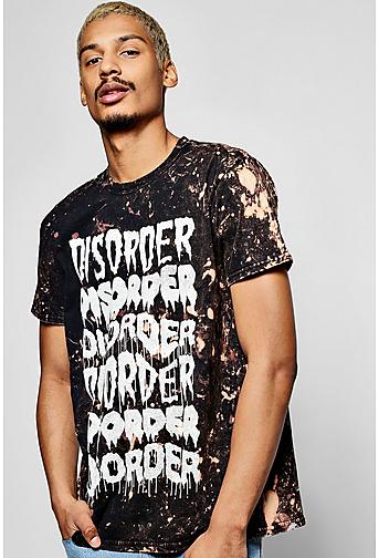 Oversized Disorder Bleach T Shirt