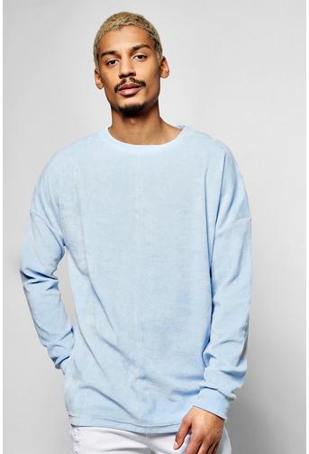 Oversized Velour Sweatshirt